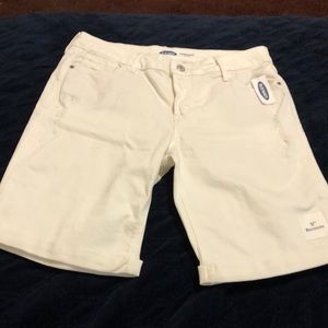 White Old Navy Bermuda Shorts